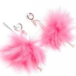 kate spade pink by the pool flamingo earrings